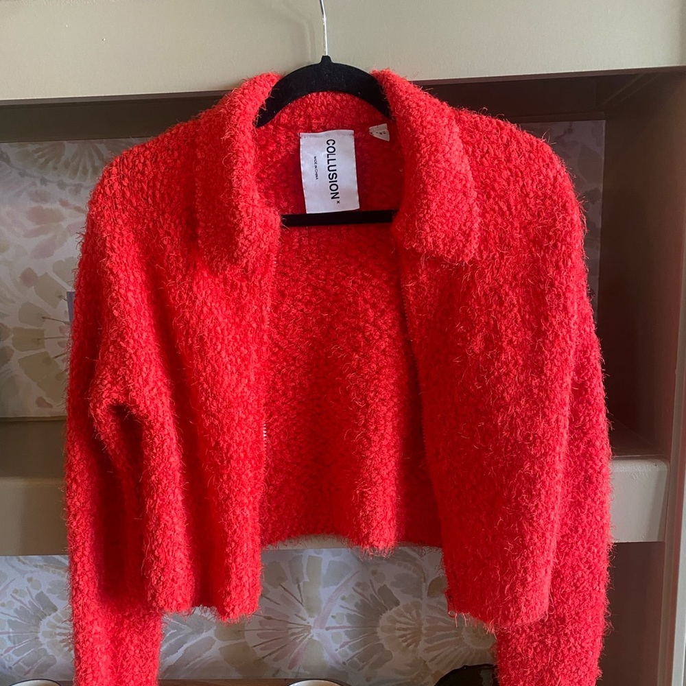 ASOS red collared sweater - Picture 4 of 5